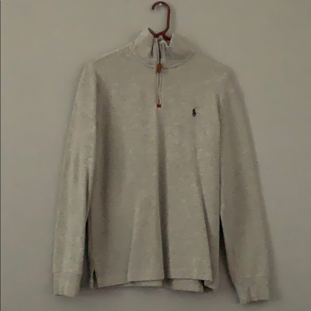 Grey polo pullover
